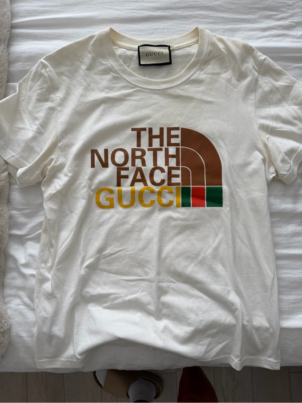 Gucci x The North Face Logo Graphic T-Shirt White | Size S